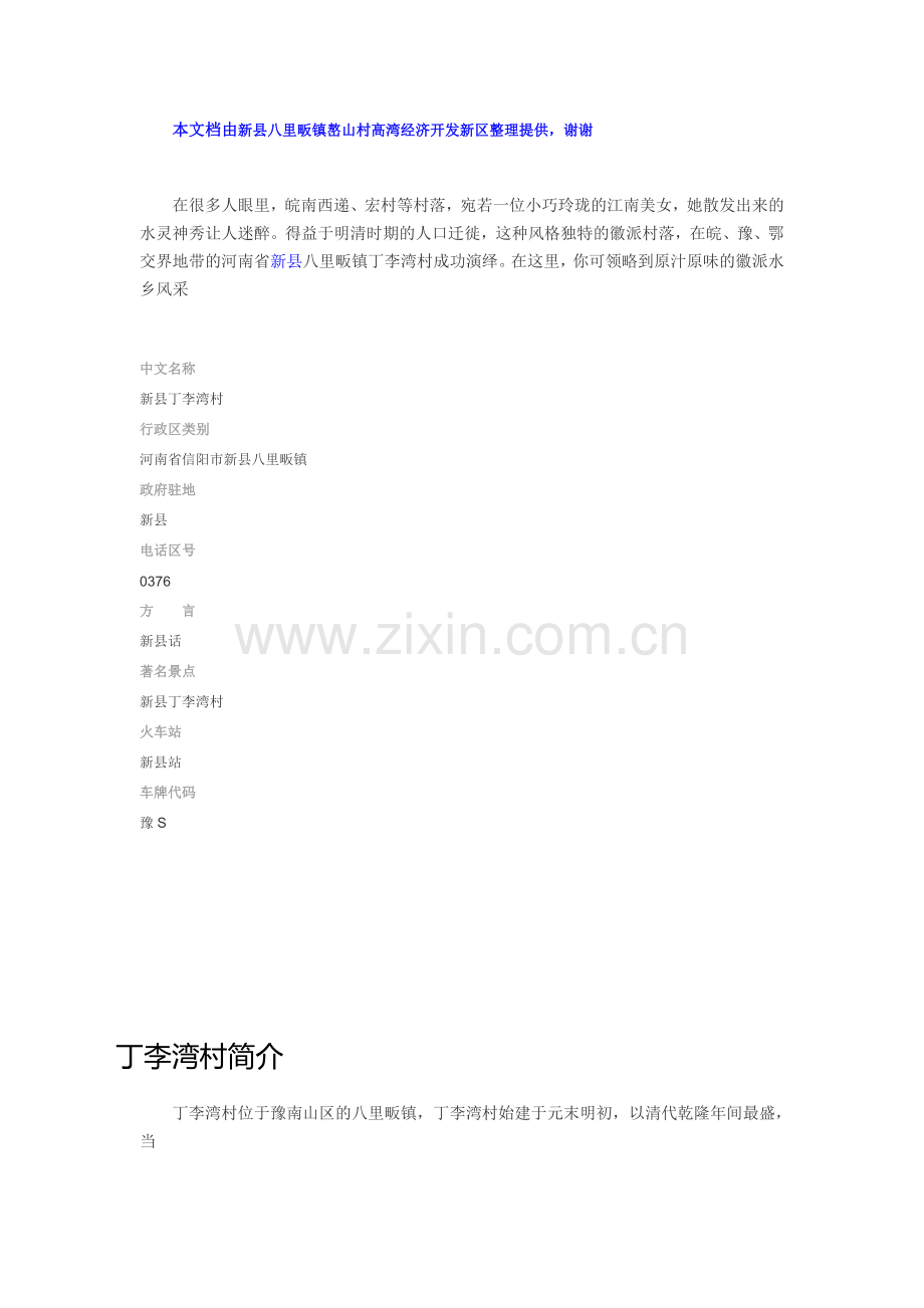 新县丁李湾村.doc_第1页