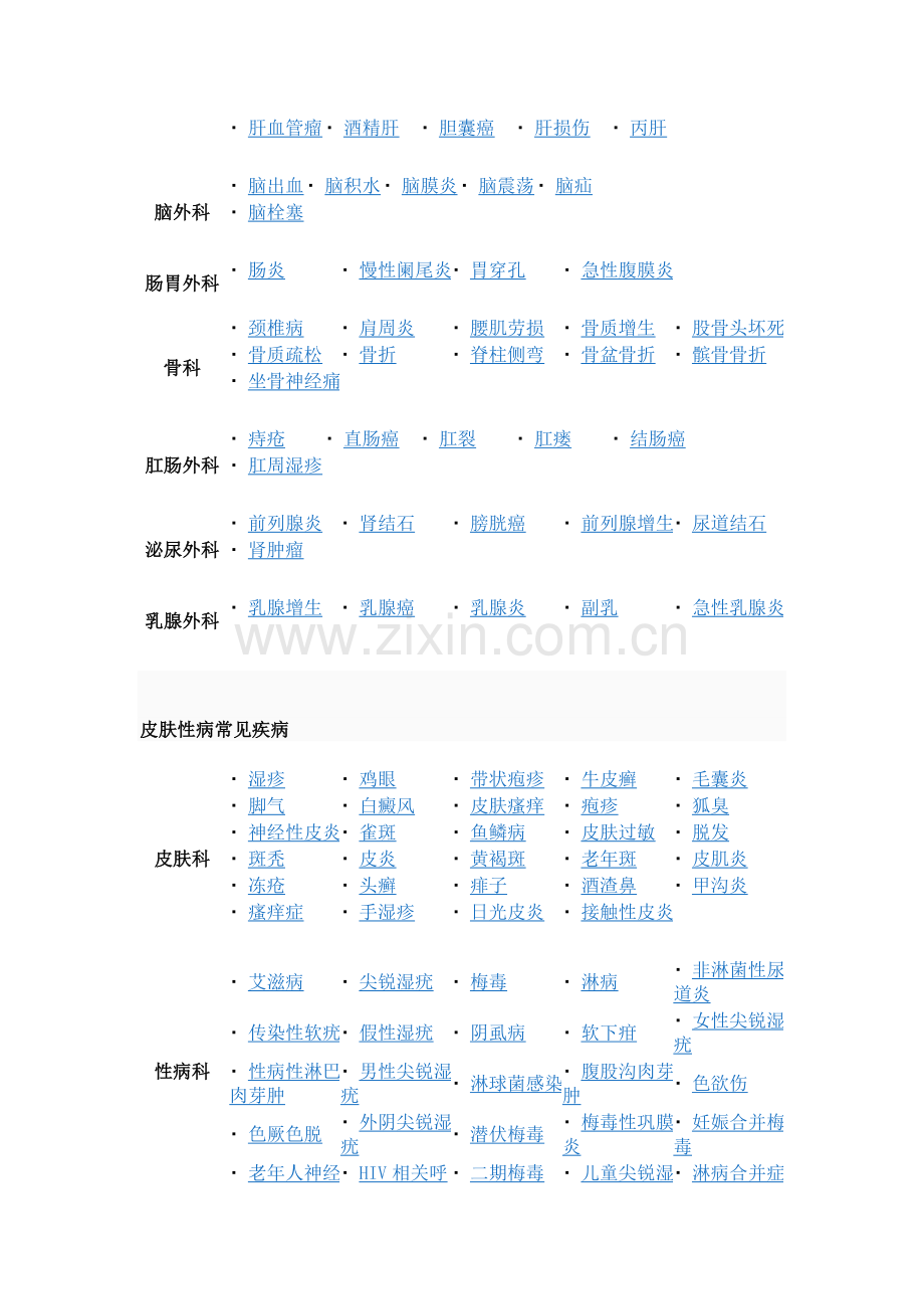 各科室常见疾病.doc_第2页