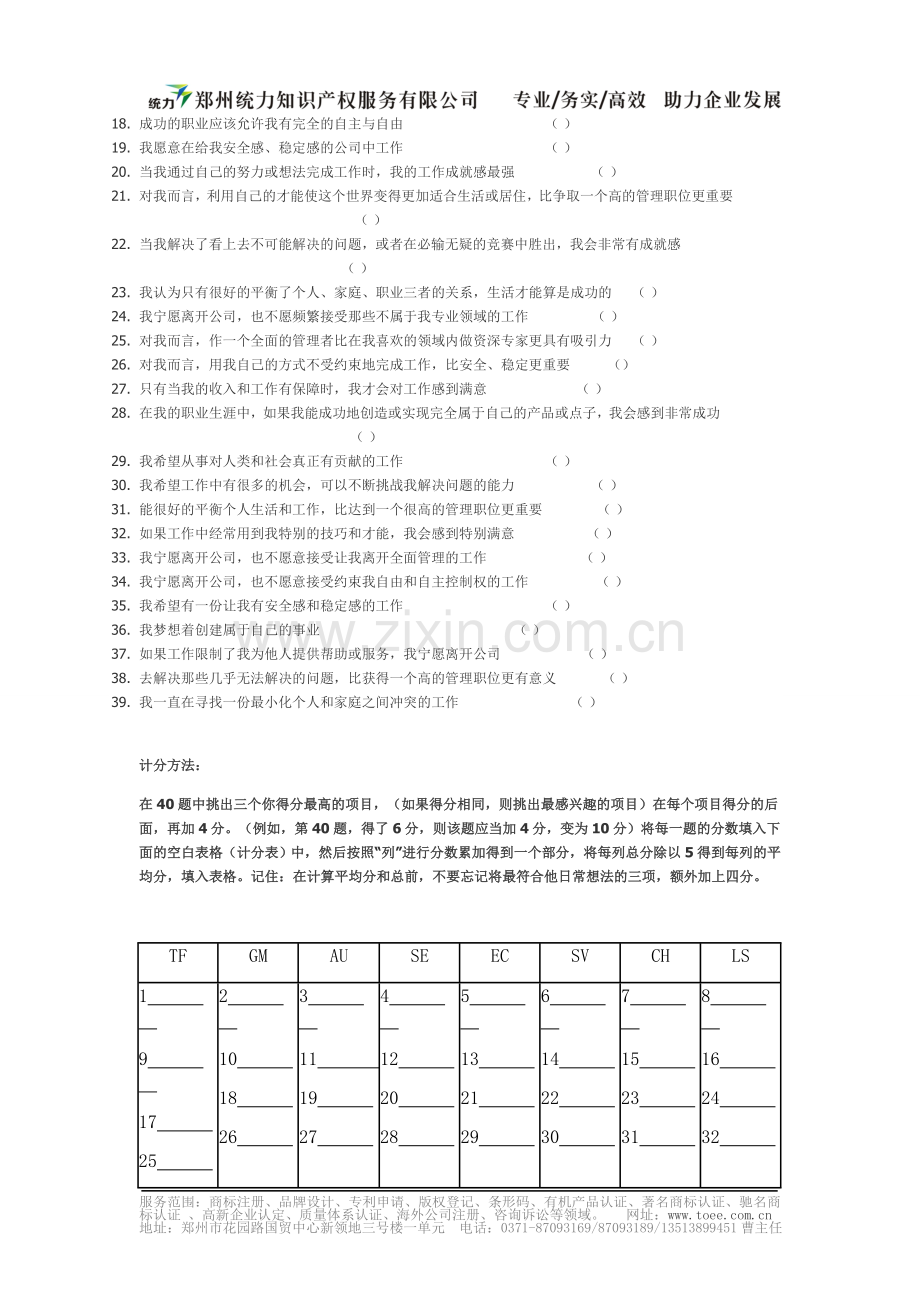 职业定位问卷2013.doc_第2页