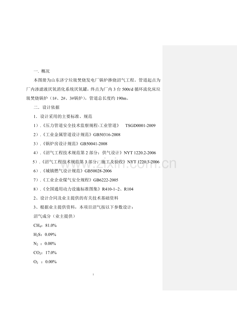 沼气掺烧设计施工说明书(批注需改正).docx_第2页