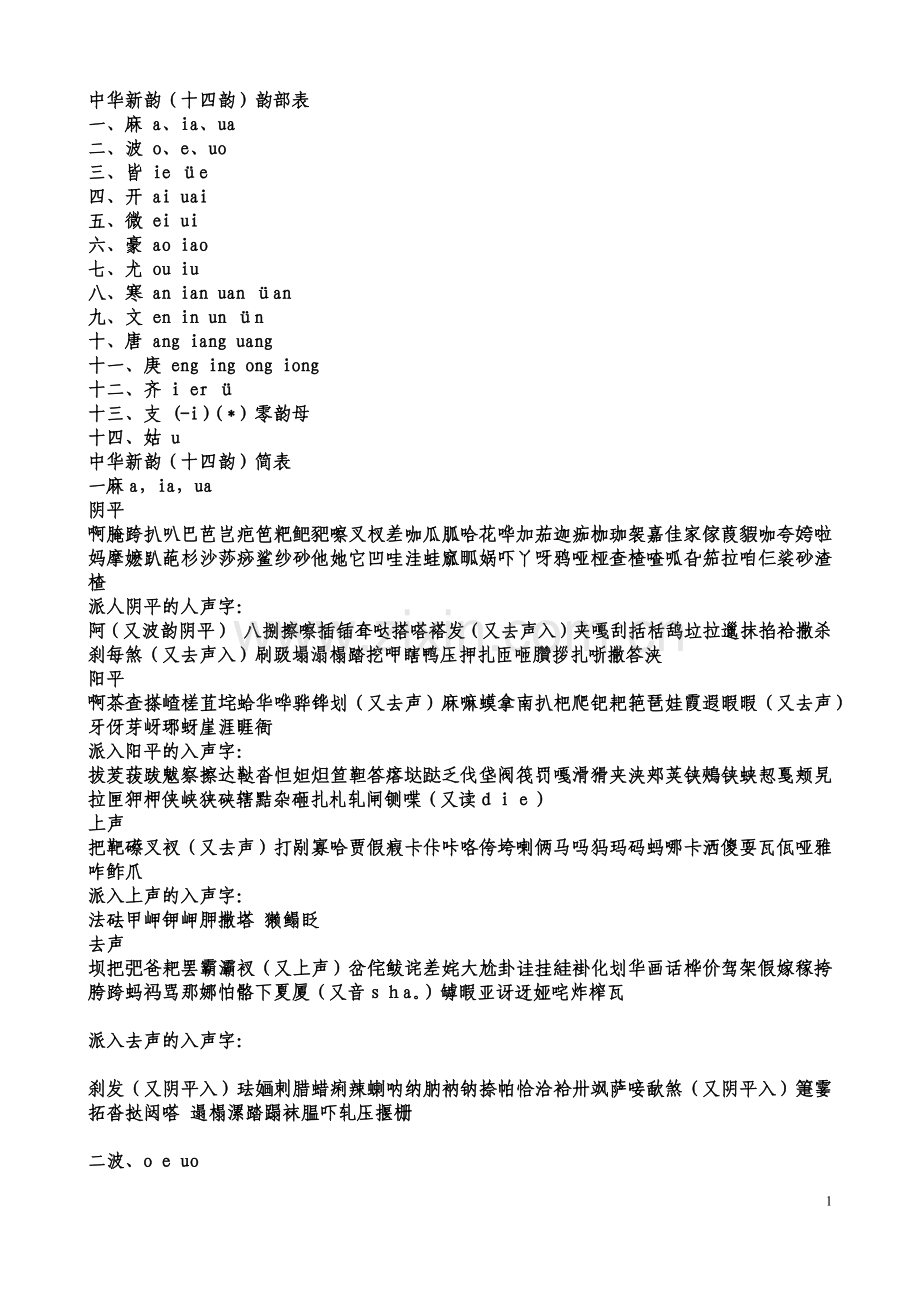 中华新韵表.docx_第1页