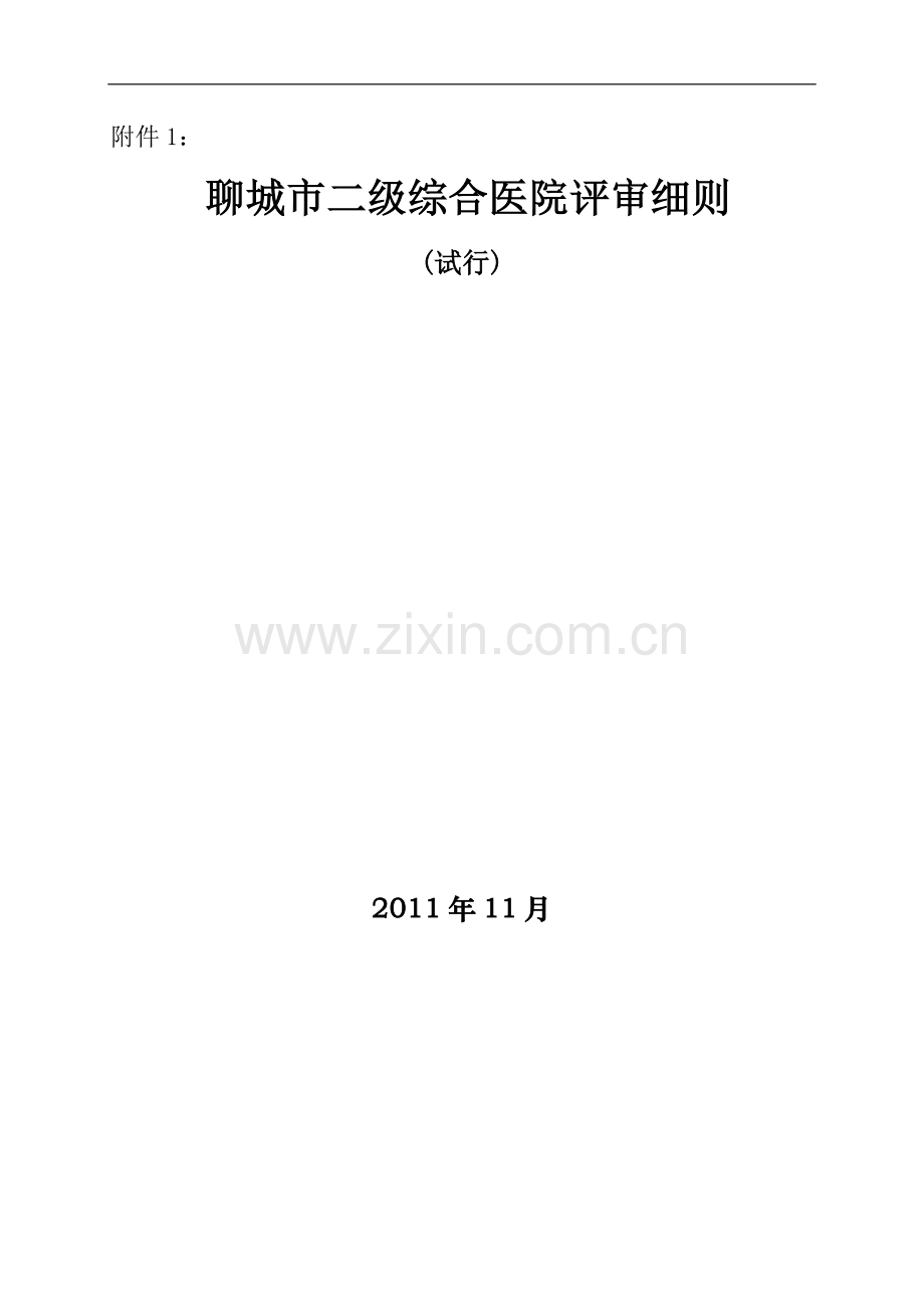 二级综合医院评审细则(试行).doc_第1页