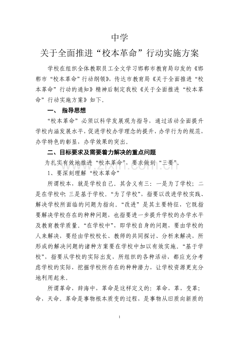 “校本革命”实施方案.doc_第1页