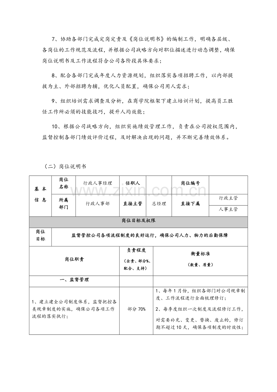 人事部岗位说明书.docx_第2页