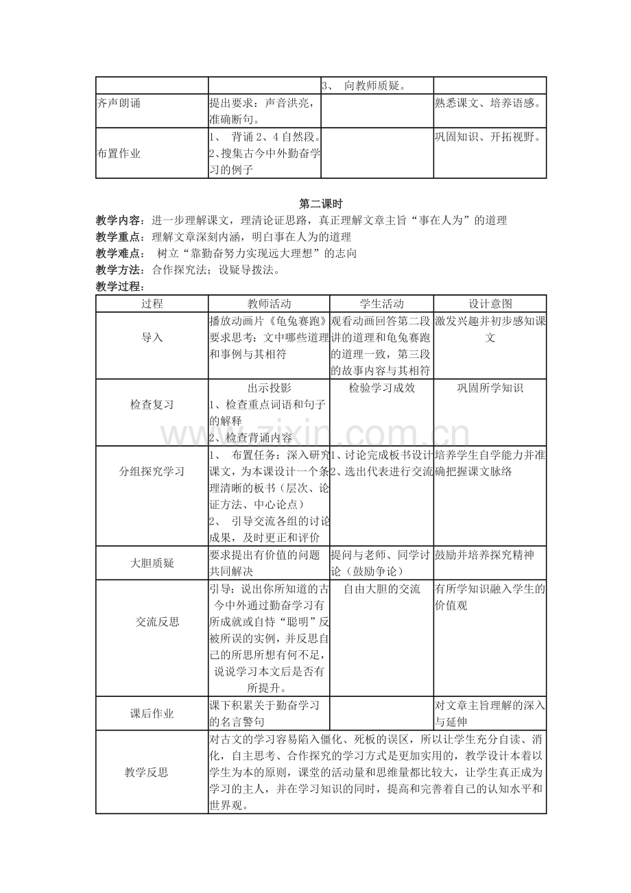 冀教版初中语文七年级上册《-为学》.doc_第2页