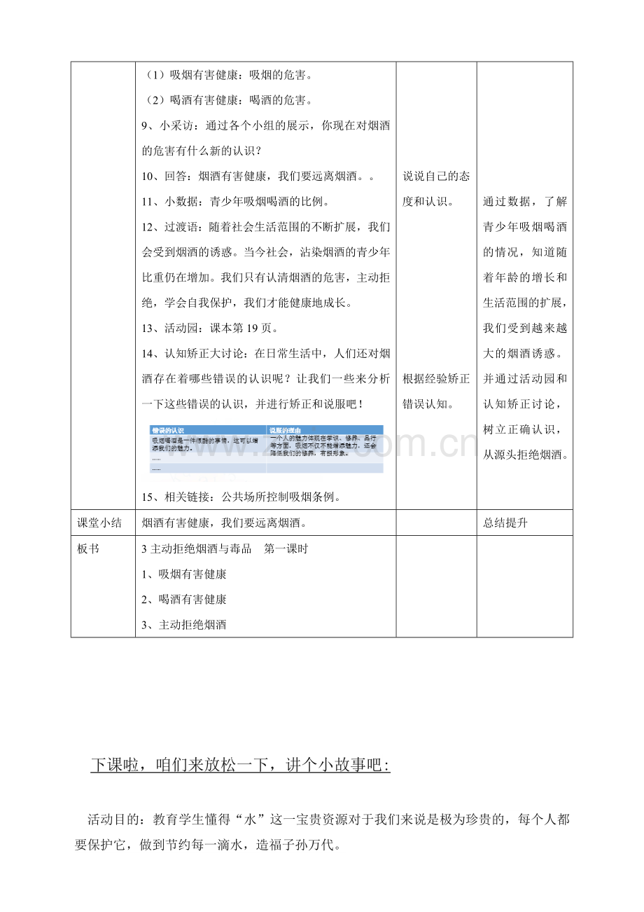 3主动拒绝烟酒与毒品--第一课时教案.doc_第2页