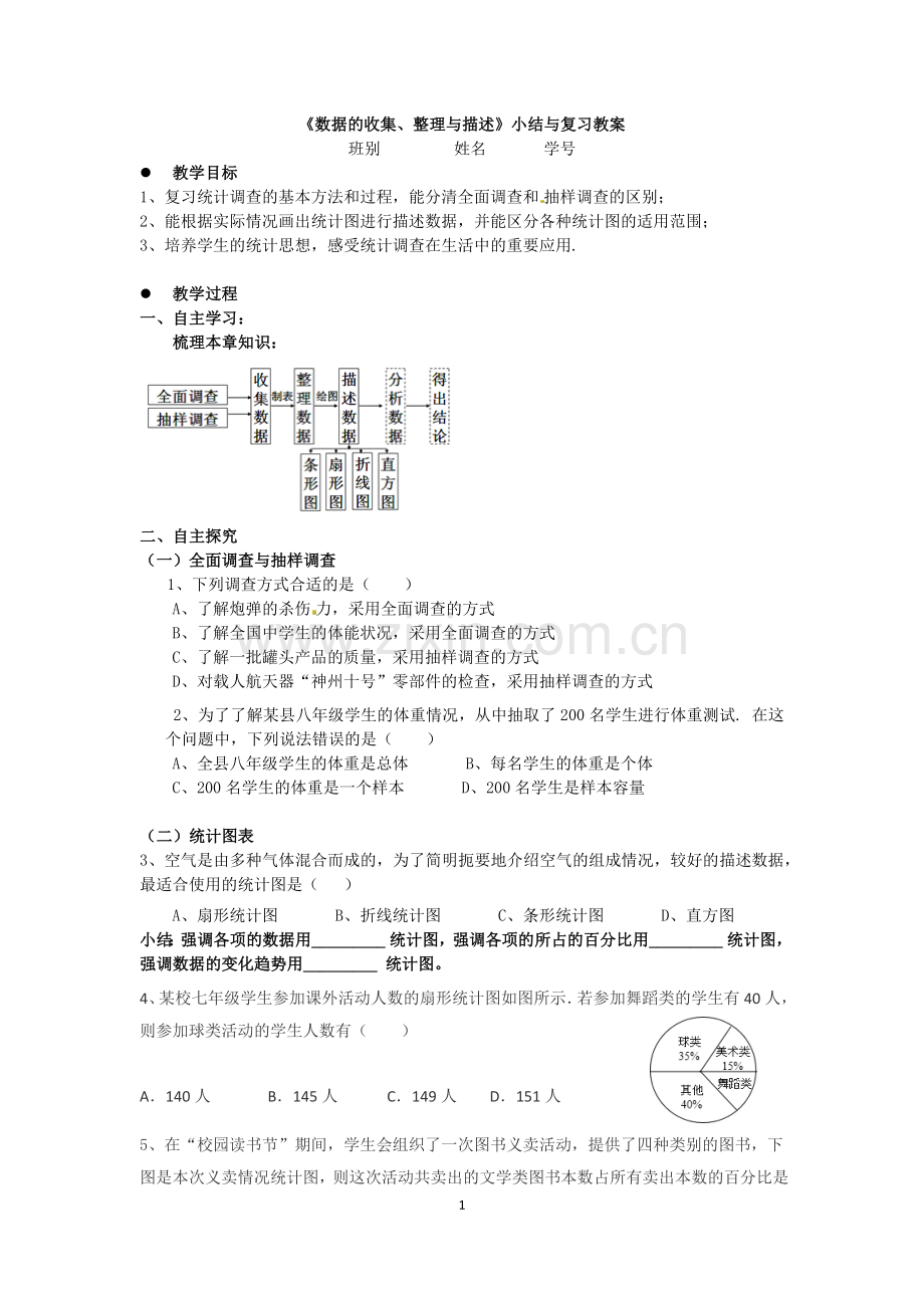 《数据的收集、整理与描述》小结与复习.docx_第1页