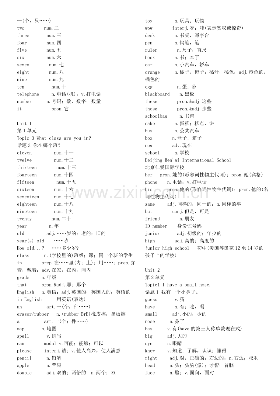 仁爱版英语七年级单词总表(上下册).doc_第2页