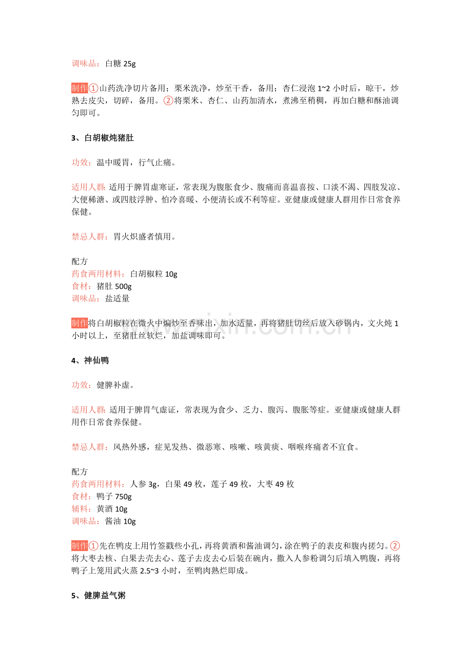 《常用特色药膳技术指南(第一批)》发布17道食养菜谱(全).docx_第2页