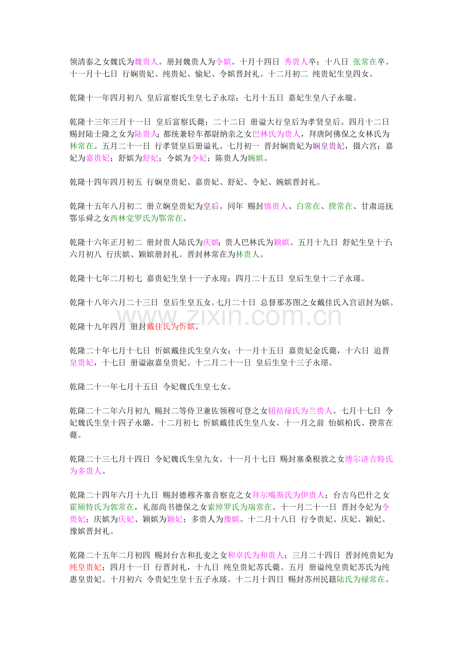 乾隆帝后宫年表.doc_第2页