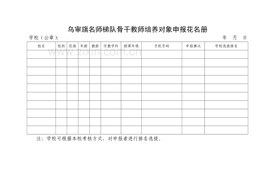 名师梯队骨干教师培养对象申报表.doc_第2页