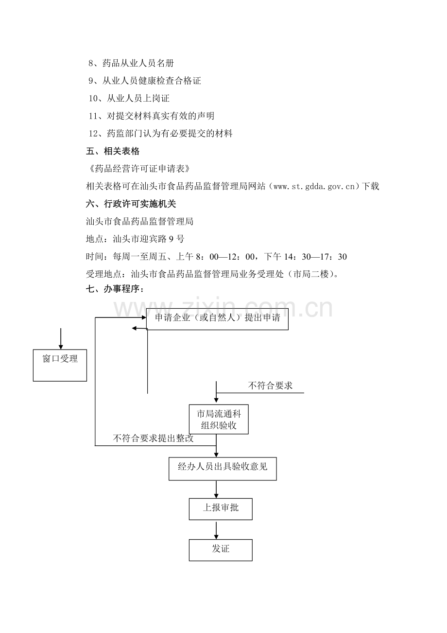 汕头市药品经营许可证(零售)申办程序.doc_第2页