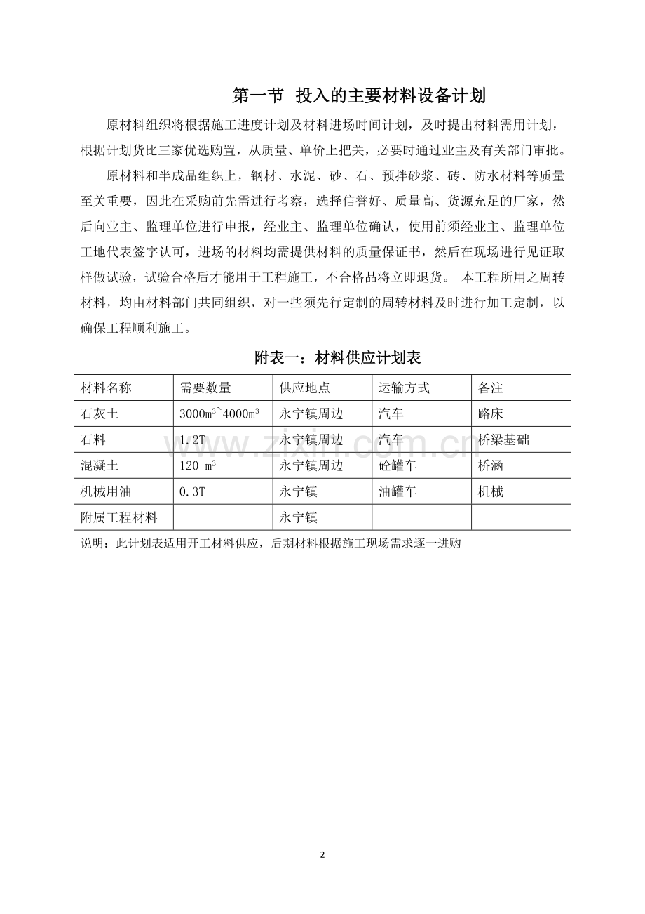 材料设备供应计划.docx_第2页
