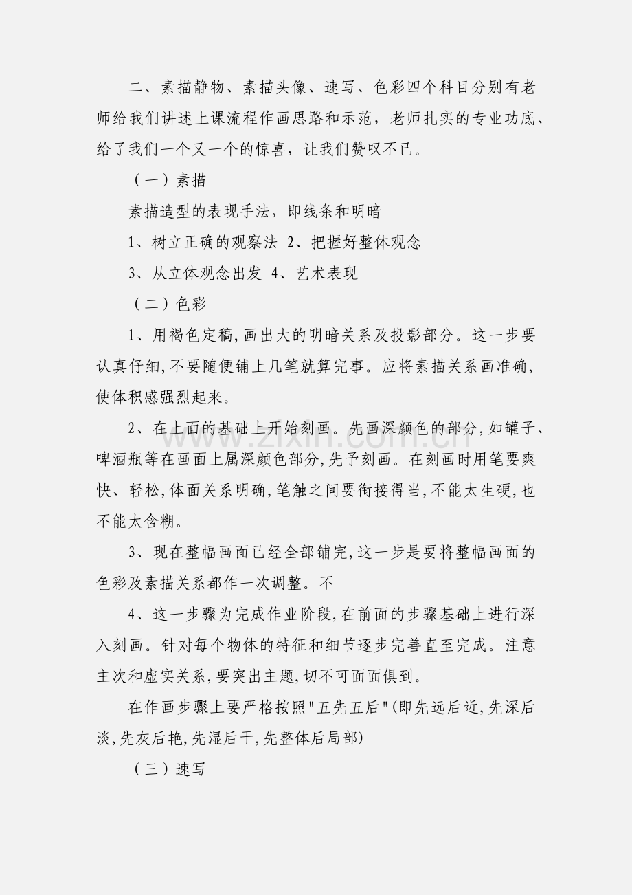 美术专业学习培训心得体会.docx_第2页