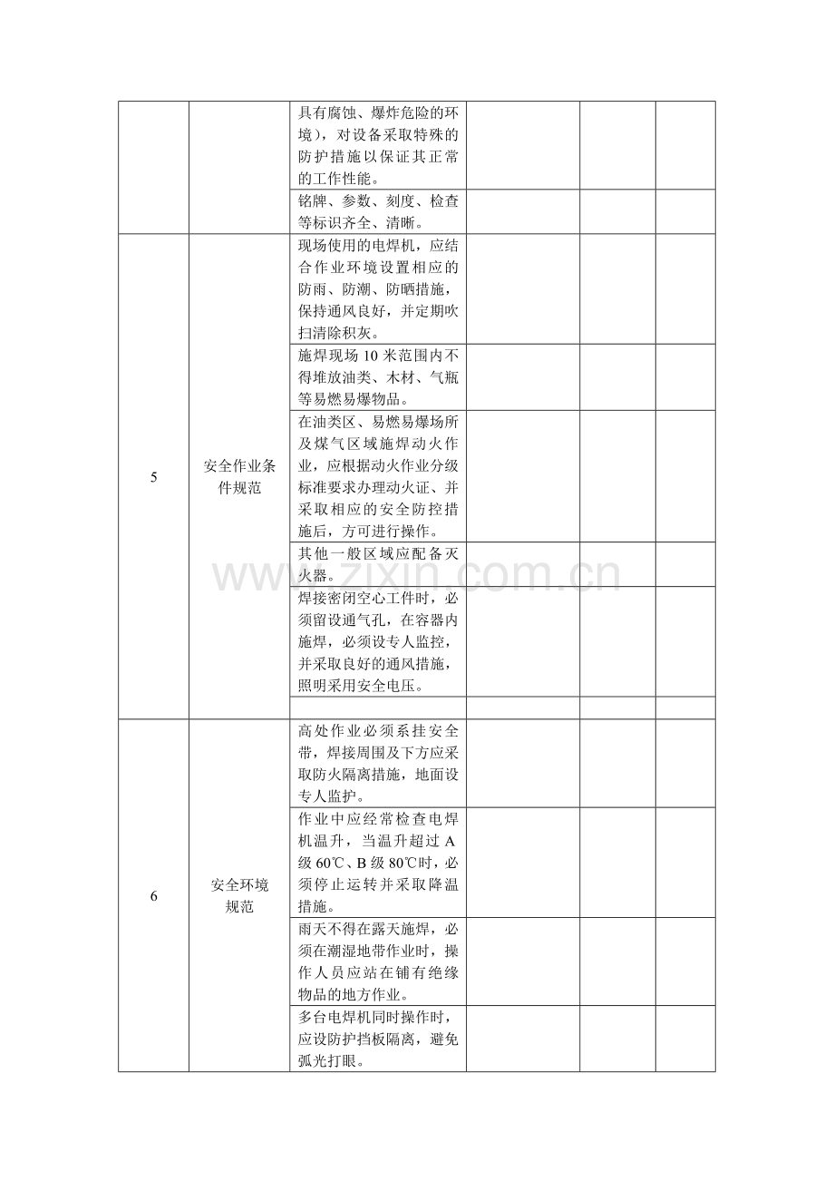 电焊机专项检查表.doc_第2页