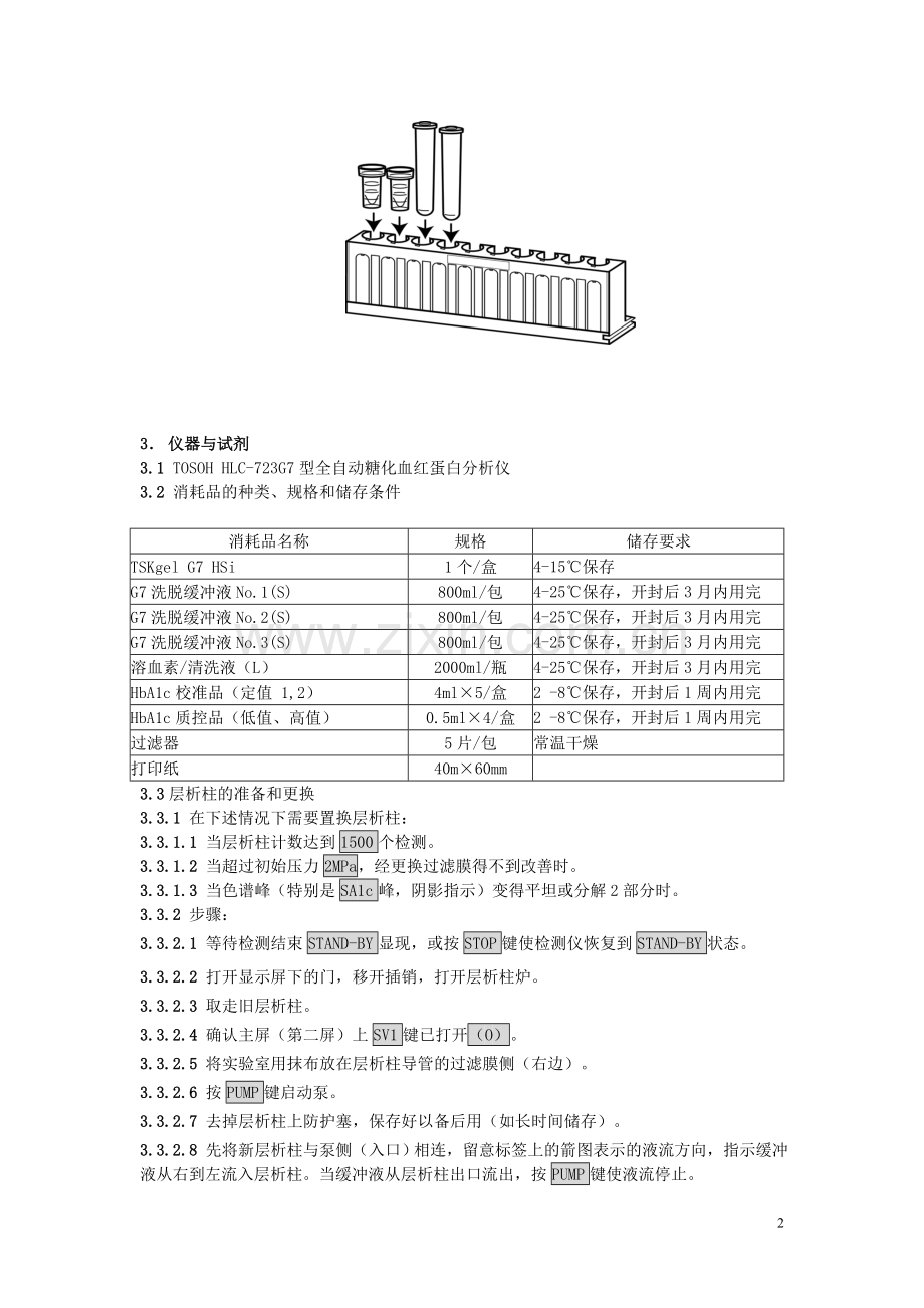 TOSOH-HLC-723G7型全自动糖化血红蛋白分析仪标准操作规程.doc_第2页