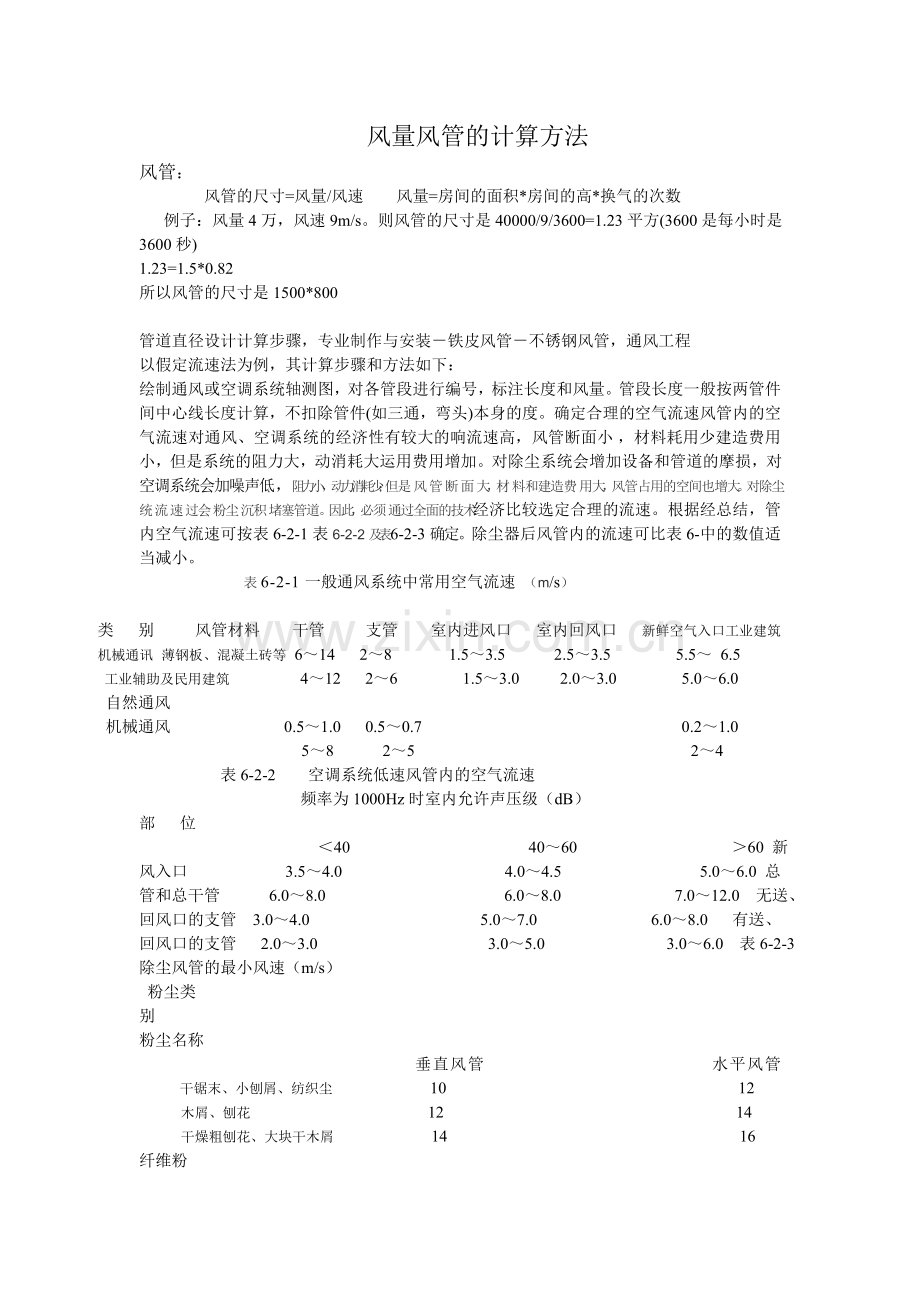 风管尺寸.doc_第1页