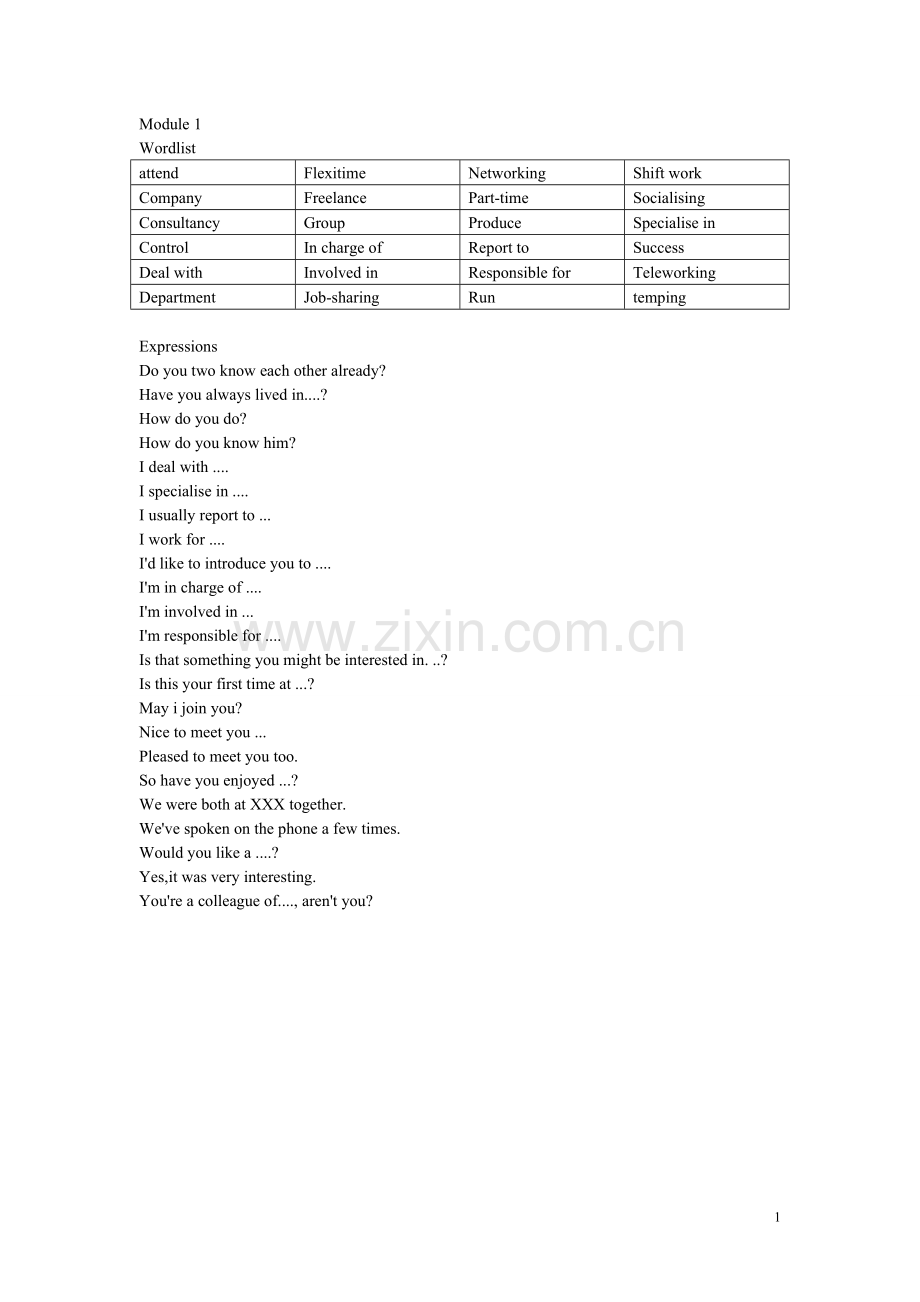 笔记—BEC中级课本词汇与表达.doc_第1页