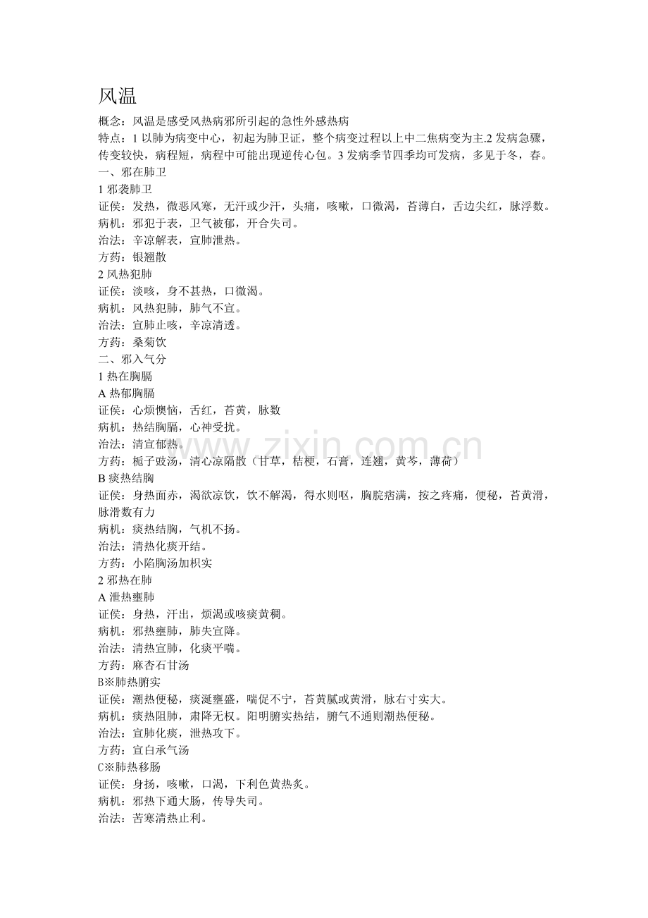 温病学各论证理法方药.doc_第1页