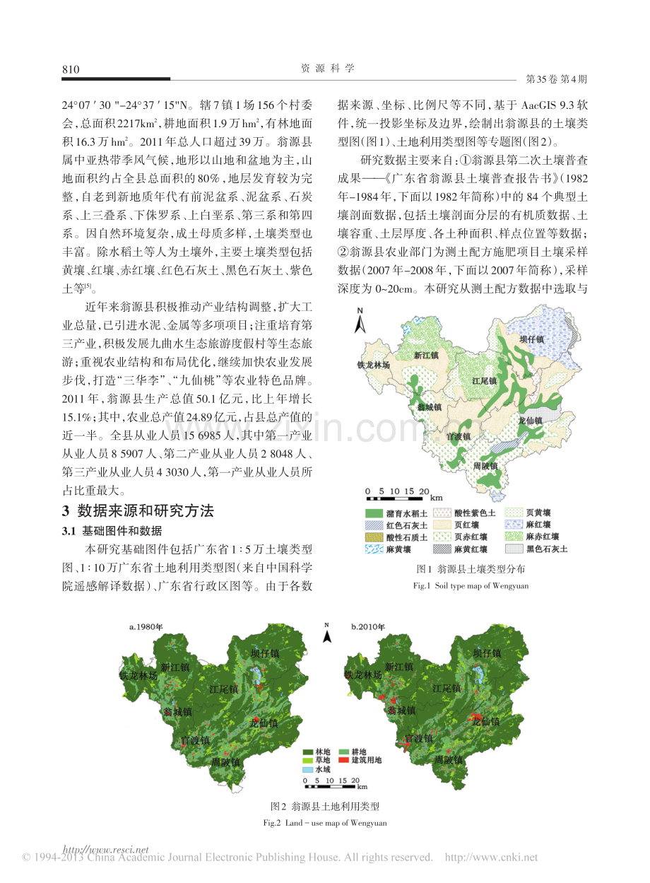 近25a珠江北江上游土壤表层有机_省略_固碳潜力估算_以广东省翁源县为例_张正栋.pdf_第2页