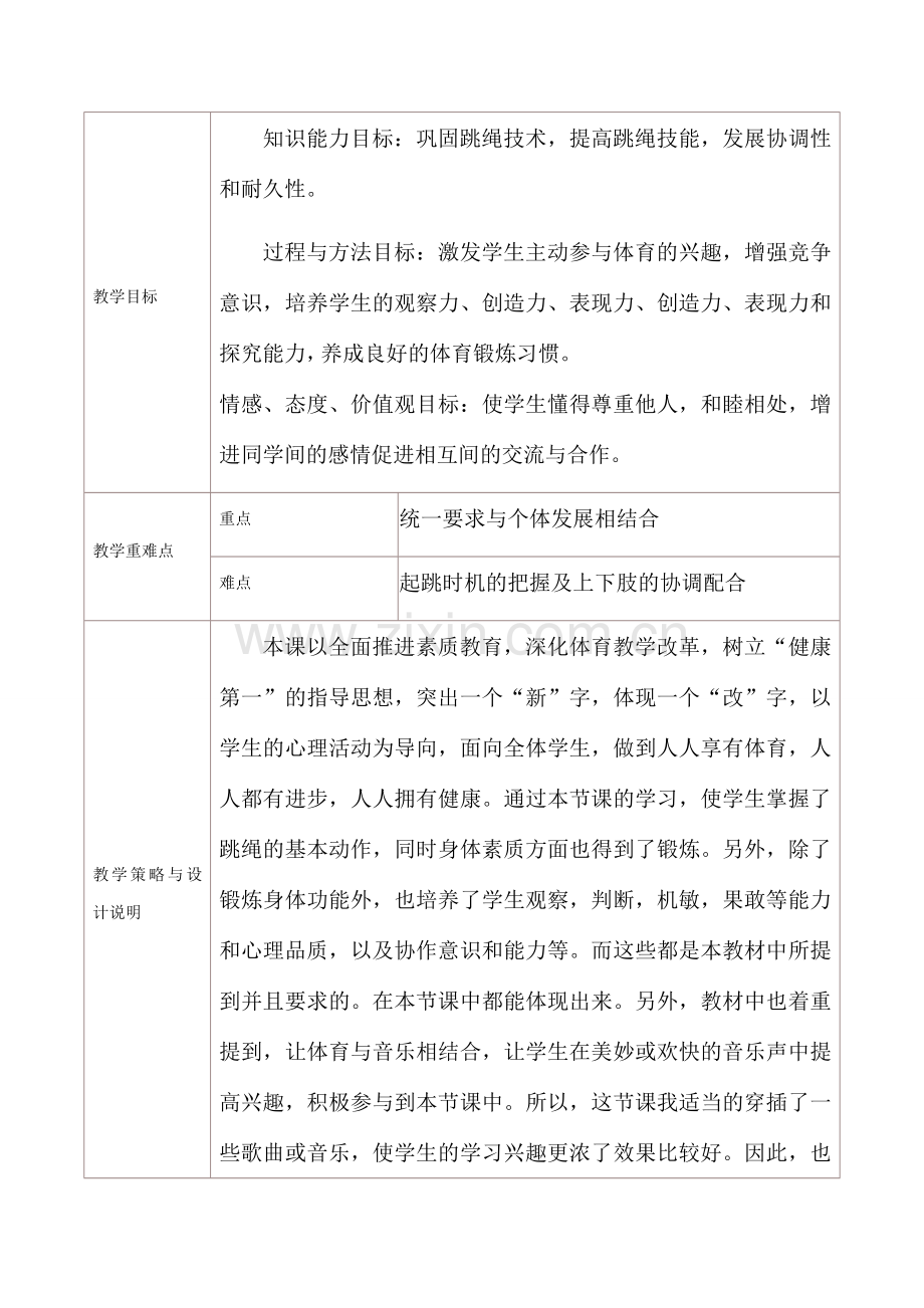 《花样跳绳》教学设计模板.doc_第2页
