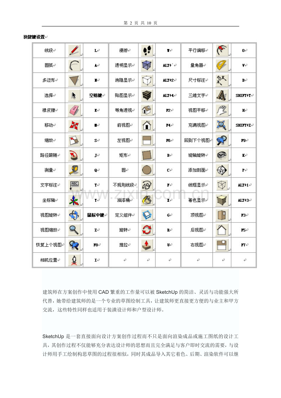 草图大师Sketchup快捷键大全.doc_第2页