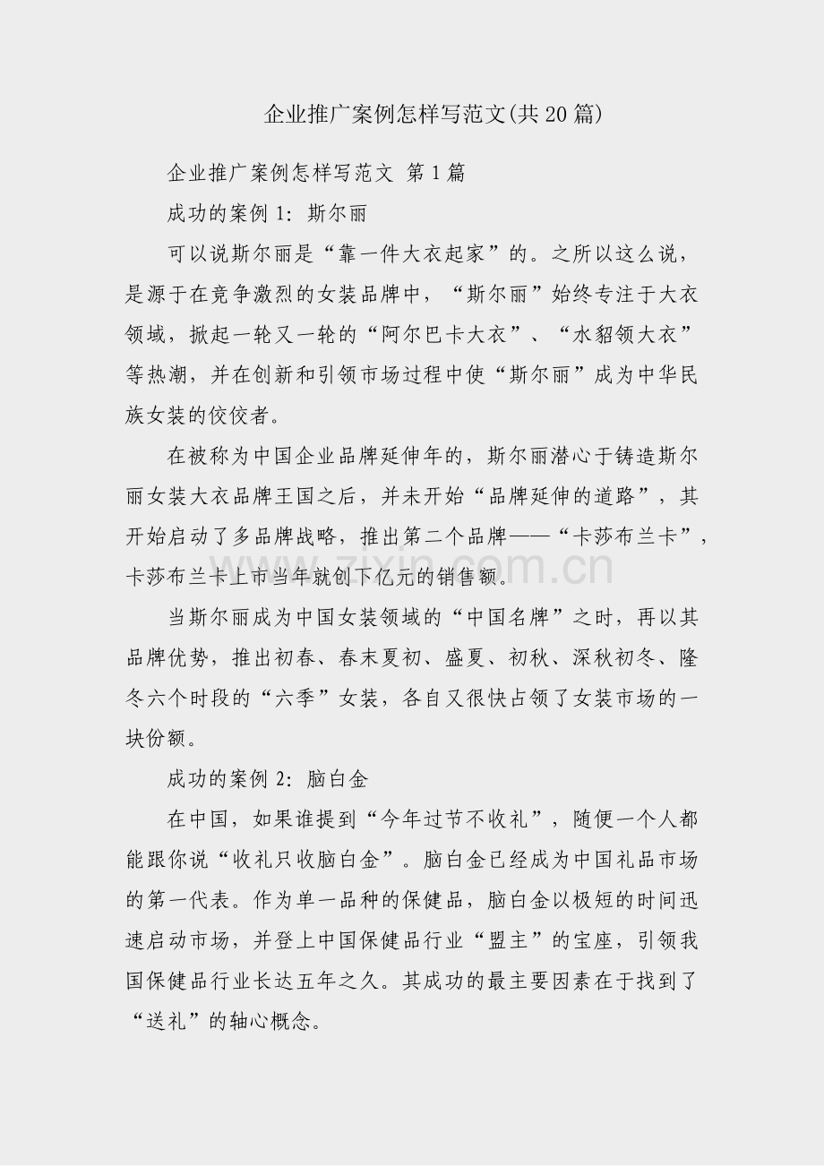 企业推广案例怎样写范文(共20篇).pdf_第1页
