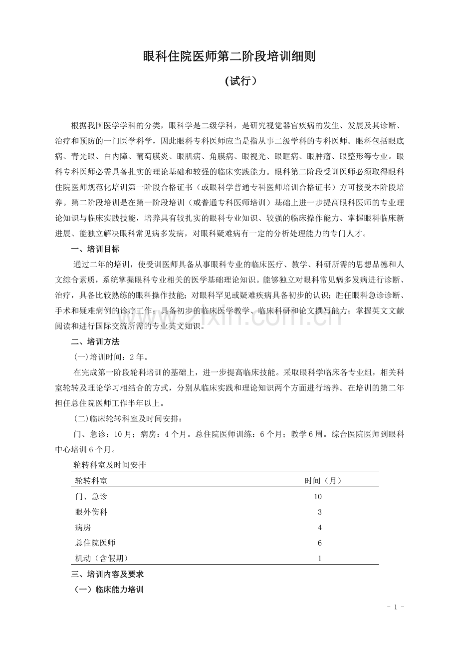 眼科细则-中山大学附属第六医院.doc_第1页