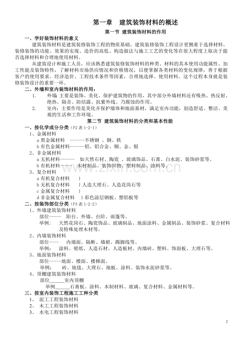 装饰材料教案.doc_第2页