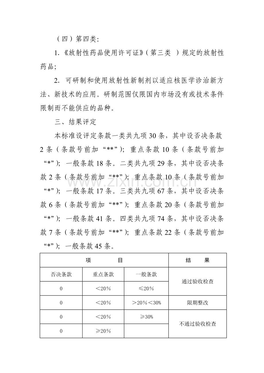 核发放射性药品使用许可证验收标准.doc_第2页