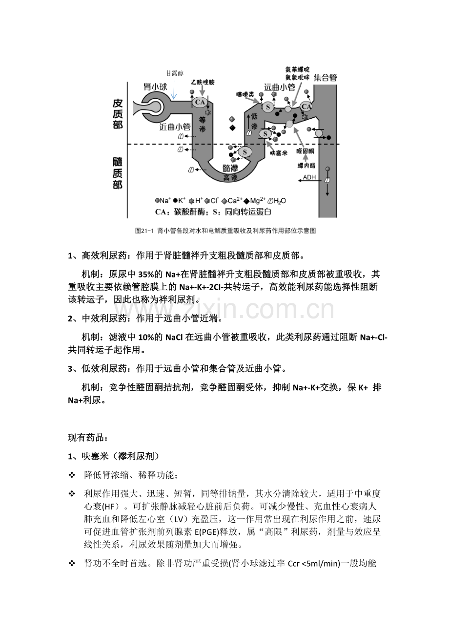 利尿剂的分类及用法.docx_第2页