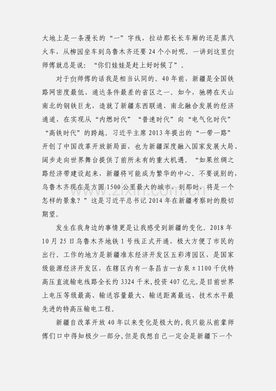 美丽新疆40年心得体会观后感范文4篇.docx_第2页