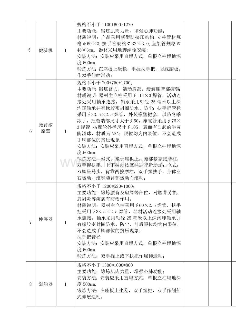 健身器材报价清单表.doc_第2页