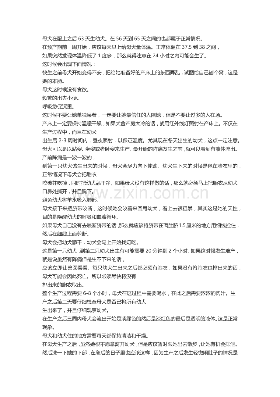 狗狗的怀孕时间表.docx_第2页