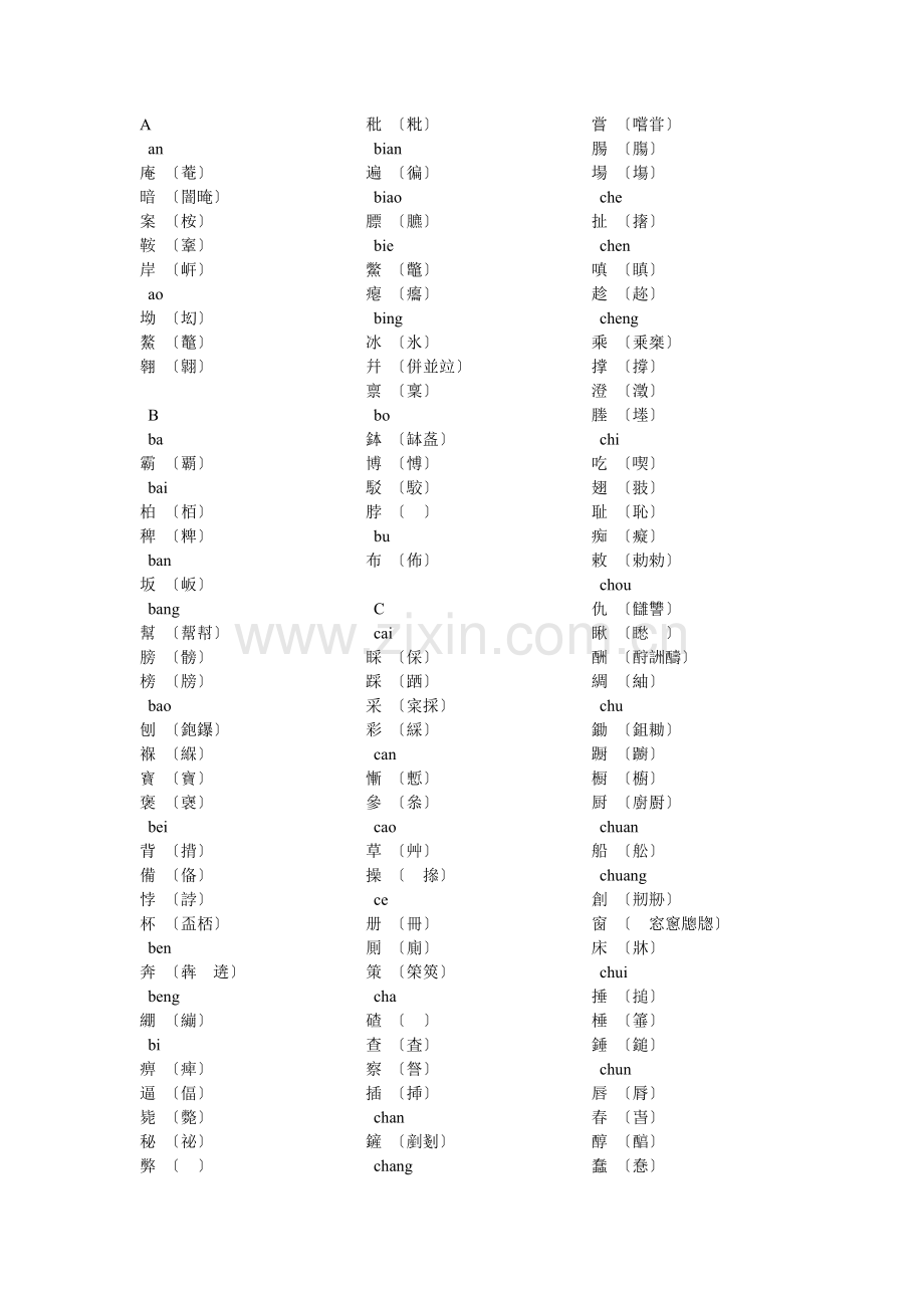 《第一批异体字整理表》(1989年版).doc_第2页