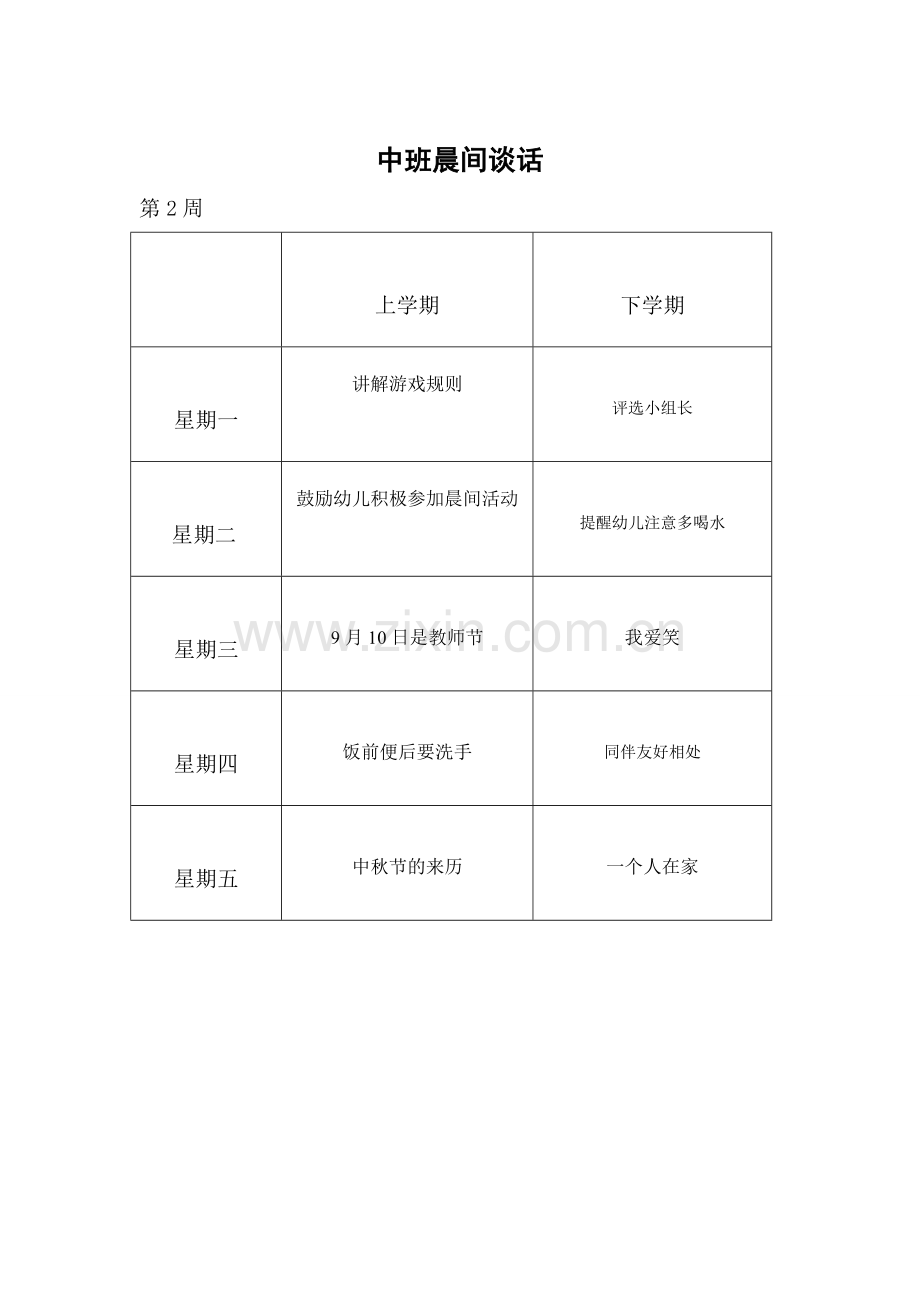 中班晨间谈话内容进度表.doc_第2页