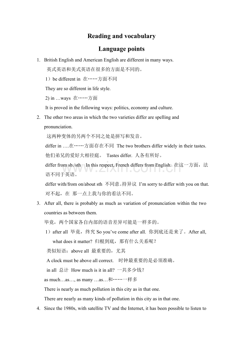 Reading-and-vocabulary-Language-points.doc_第1页