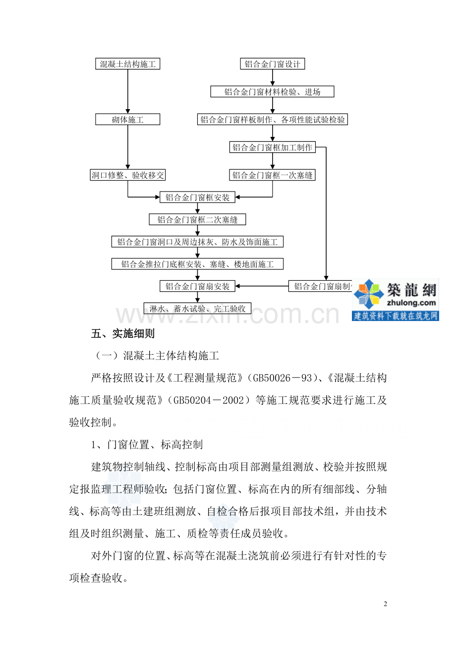 铝合金外门窗防渗漏施工实施细则.doc_第2页