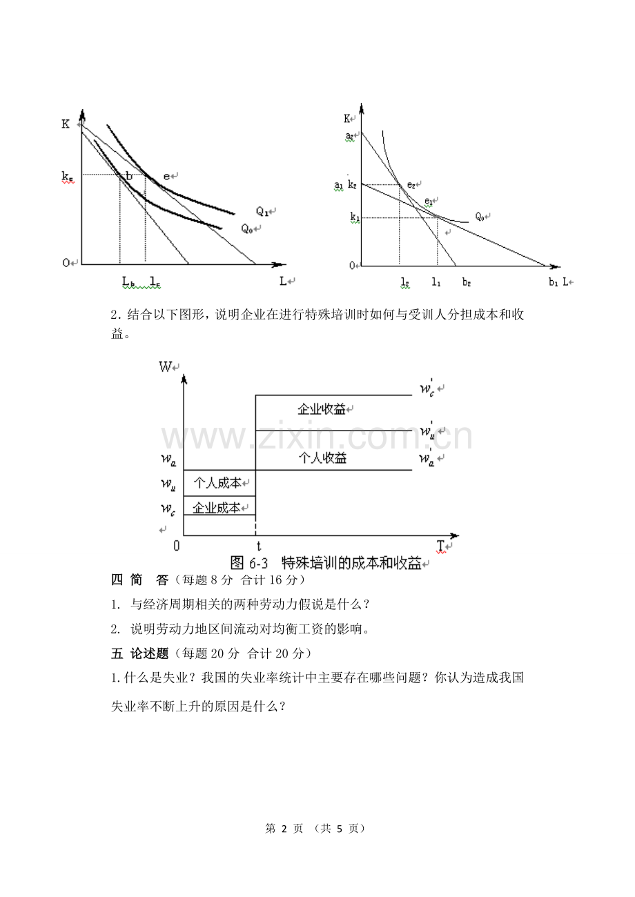 劳动经济学考试试题.doc_第2页