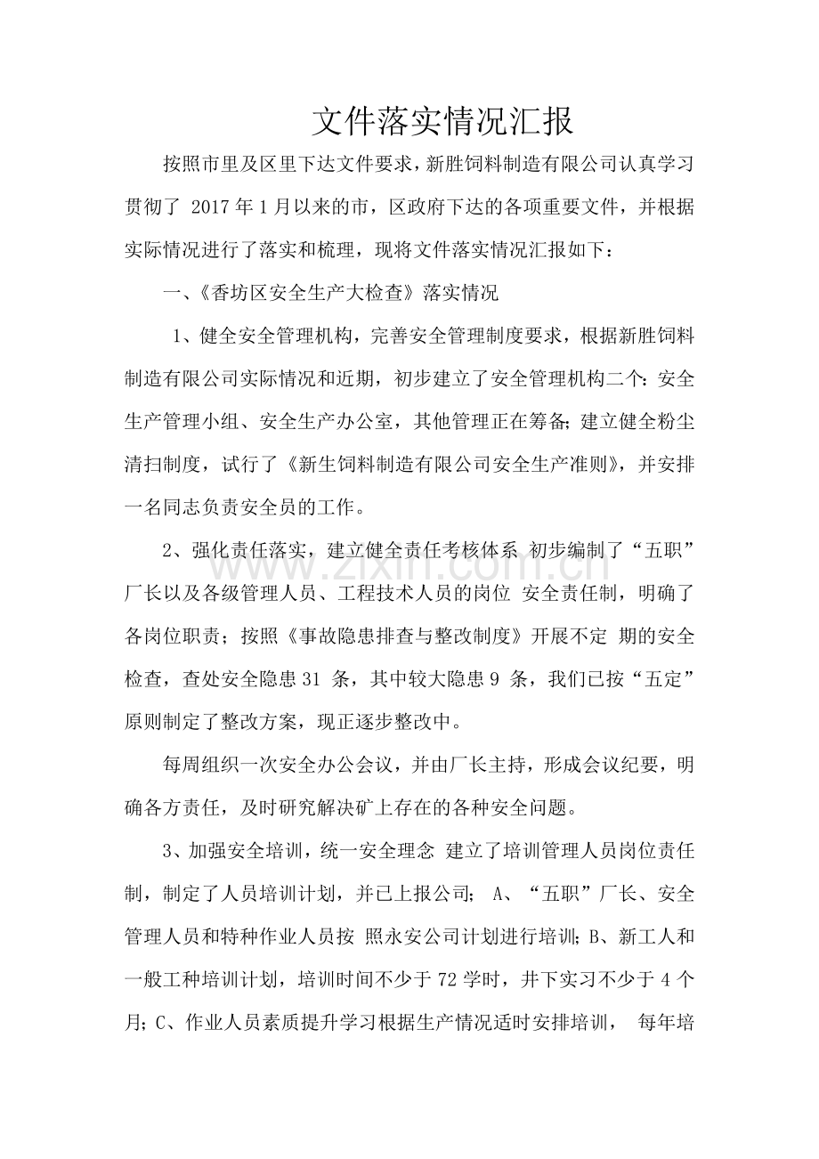 文件落实情况汇报.docx_第1页