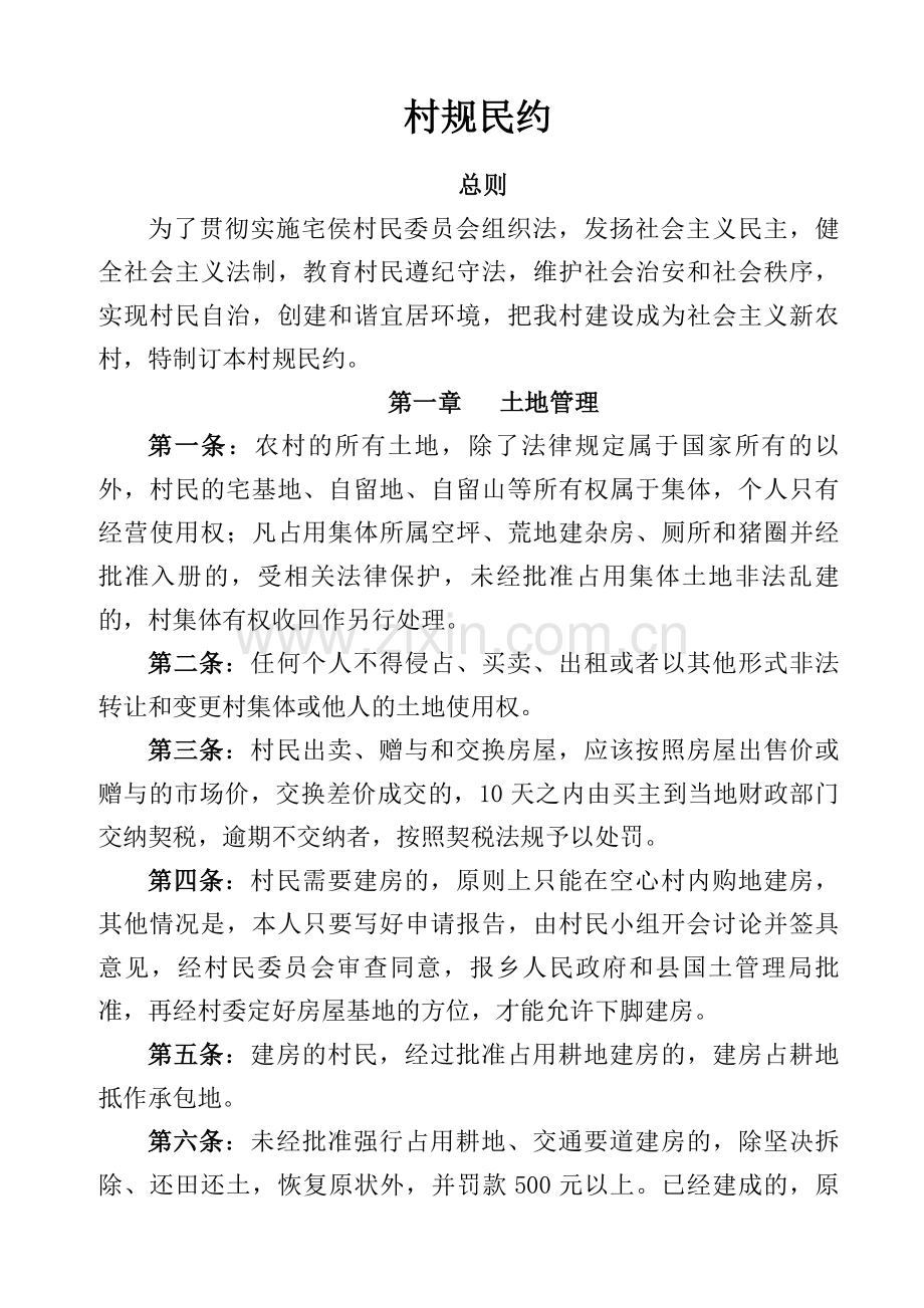 村规民约范文.doc_第1页