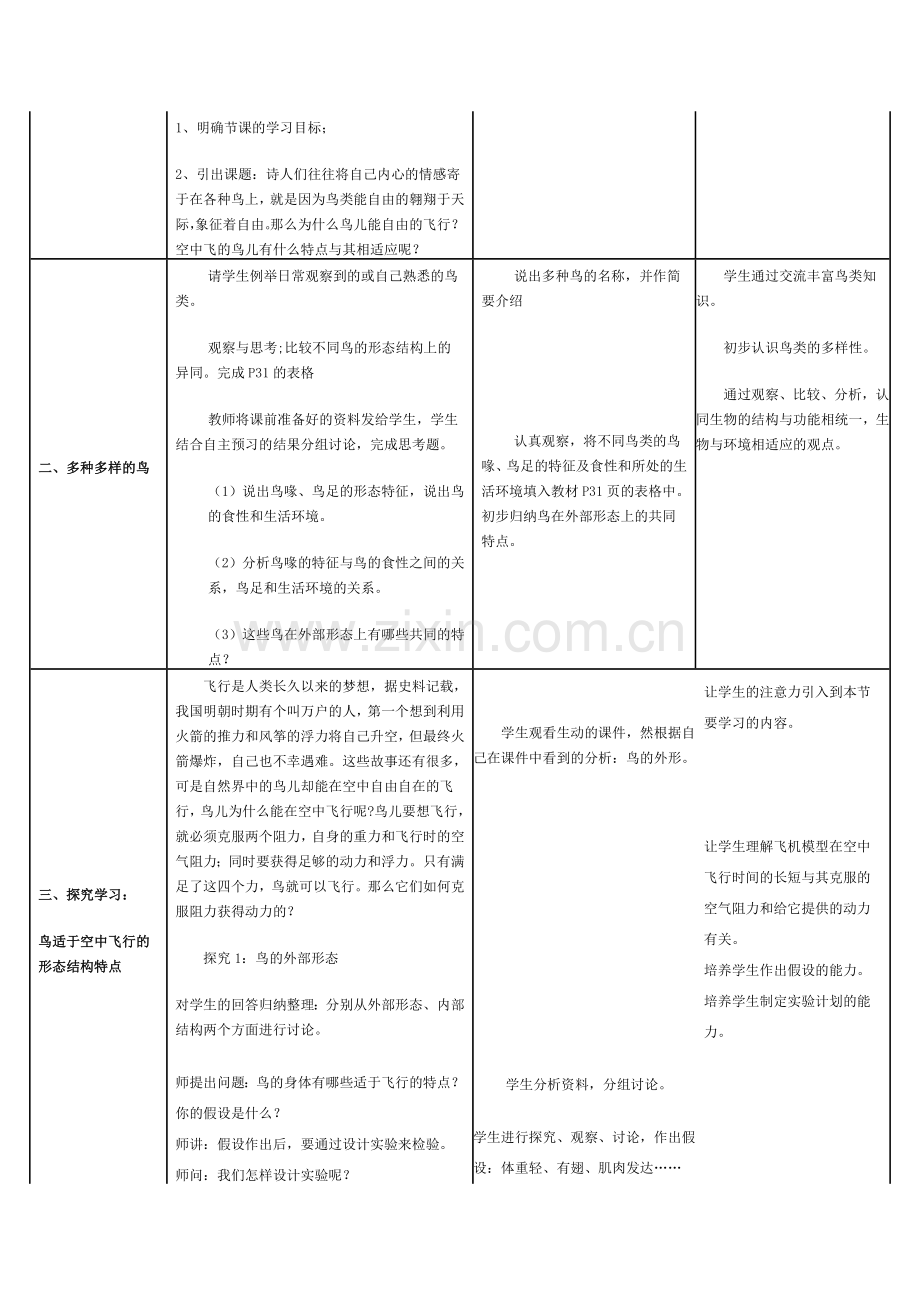 第六节鸟教学设计.doc_第2页