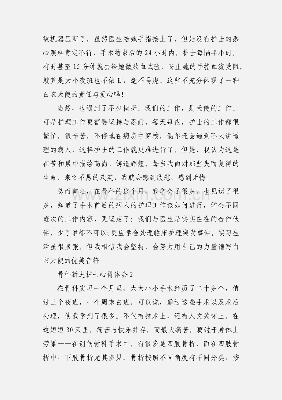 骨科新进护士心得体会.docx_第2页