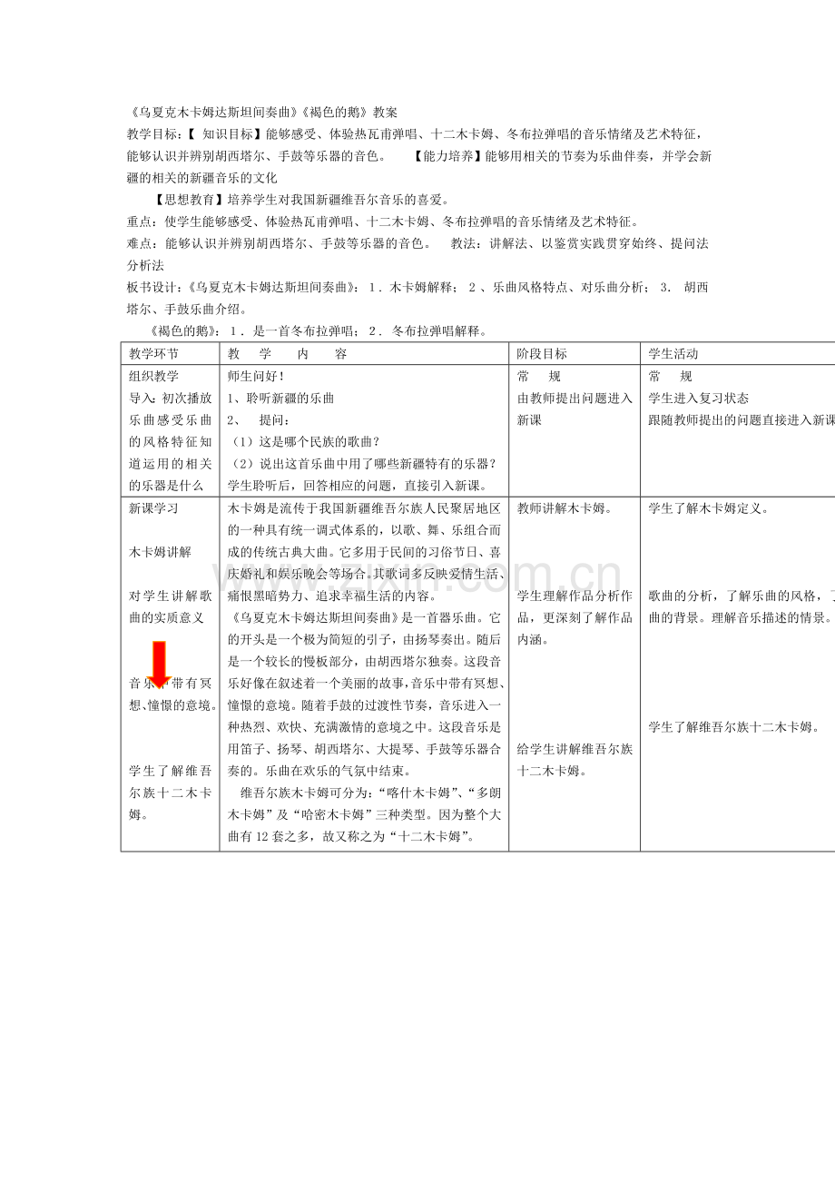 乌夏克木卡姆达斯坦间奏曲.doc_第1页
