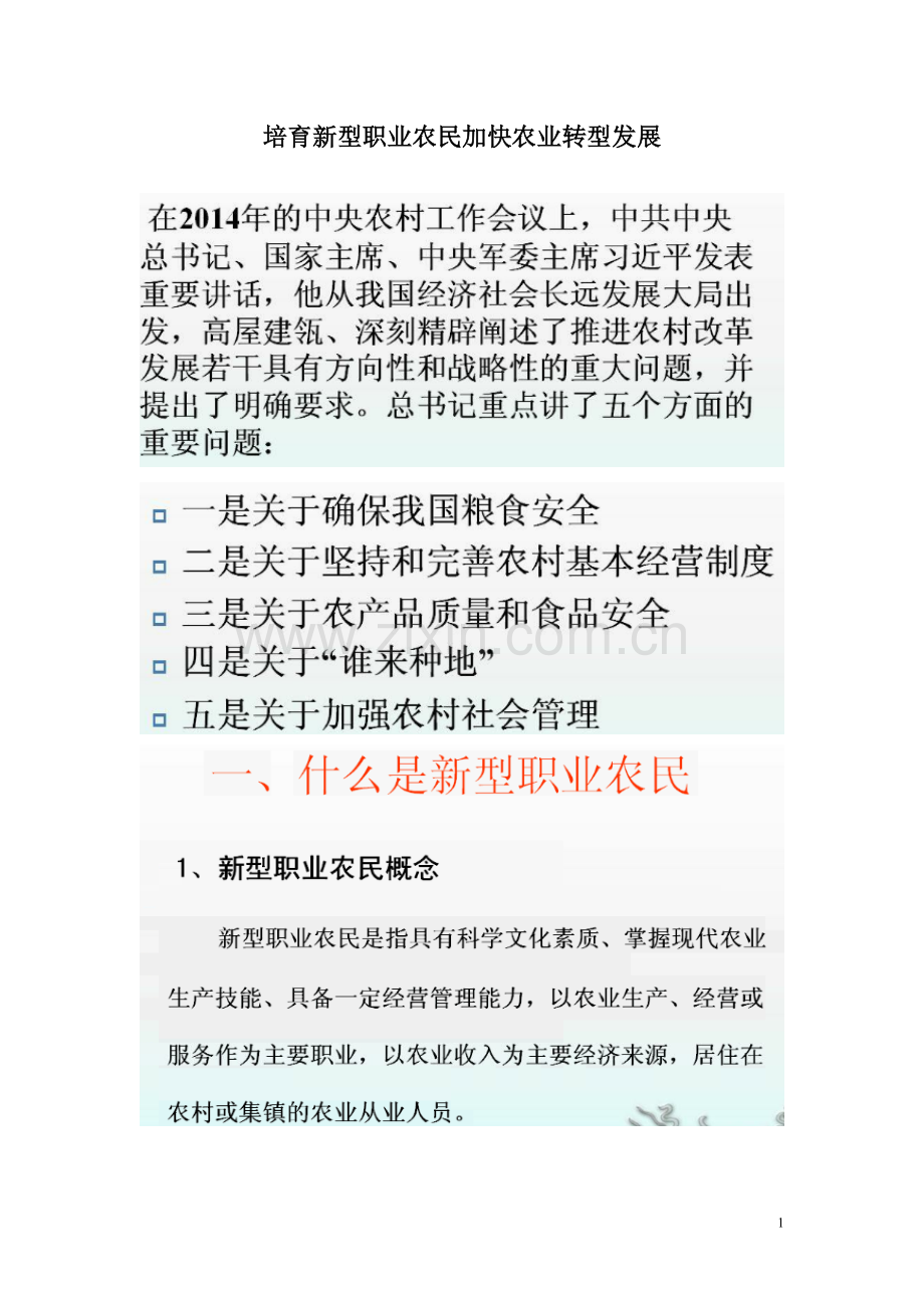 新型职业农民培训讲义.doc_第1页