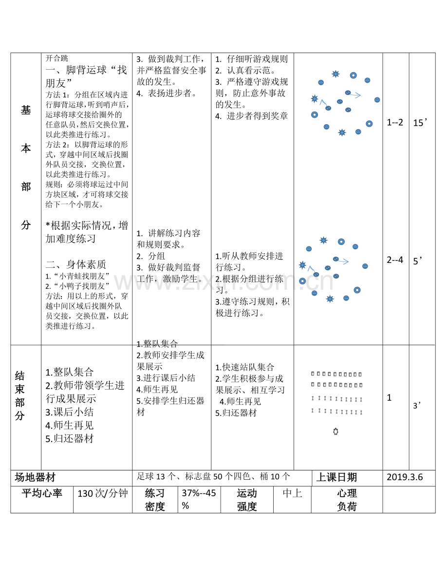 小学体育与健康浙教课标版三～四年级-足球脚背运球(教案2).docx_第2页