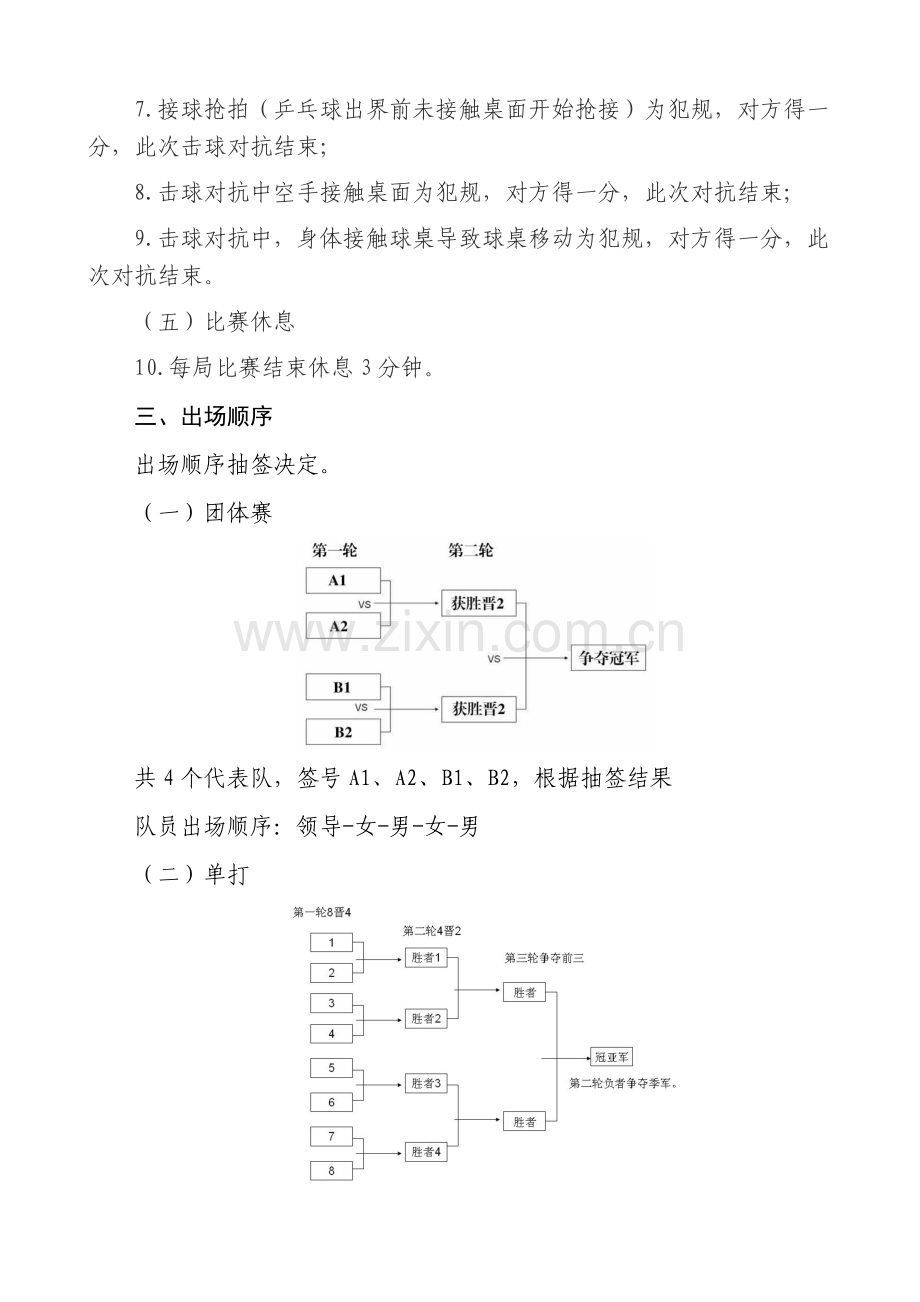 企业职工乒乓球比赛简单规则.doc_第2页