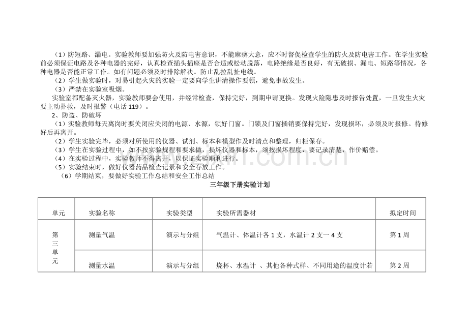 小学科学实验计划安排.doc_第2页