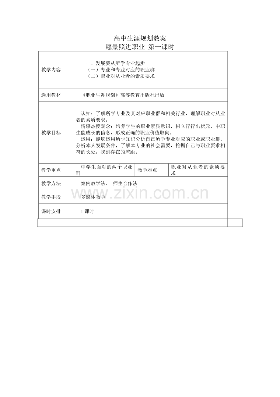 高中生涯规划教案.doc_第1页