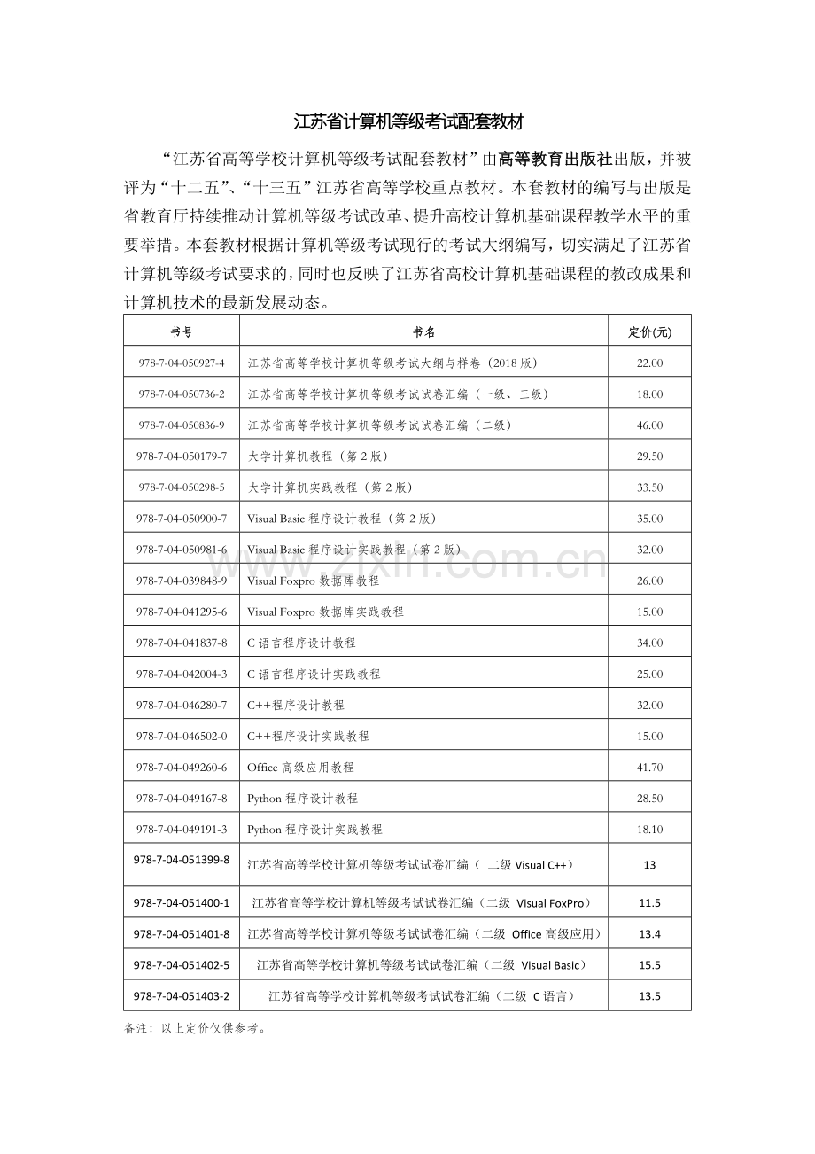 江苏省计算机等级考试配套教材.docx_第1页